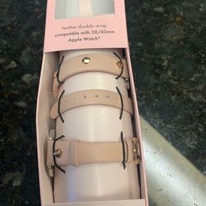 Kate Spade Apple Watch wrap band beige